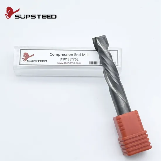 Heat Resistant CNC Machine Tool Milling Cutter Carbide Tungsten Square Compression End Mill for High-Temperature Uses